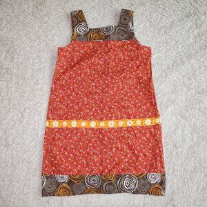 Girls Orange, Yellow, and Brown Fall Autumn Dress